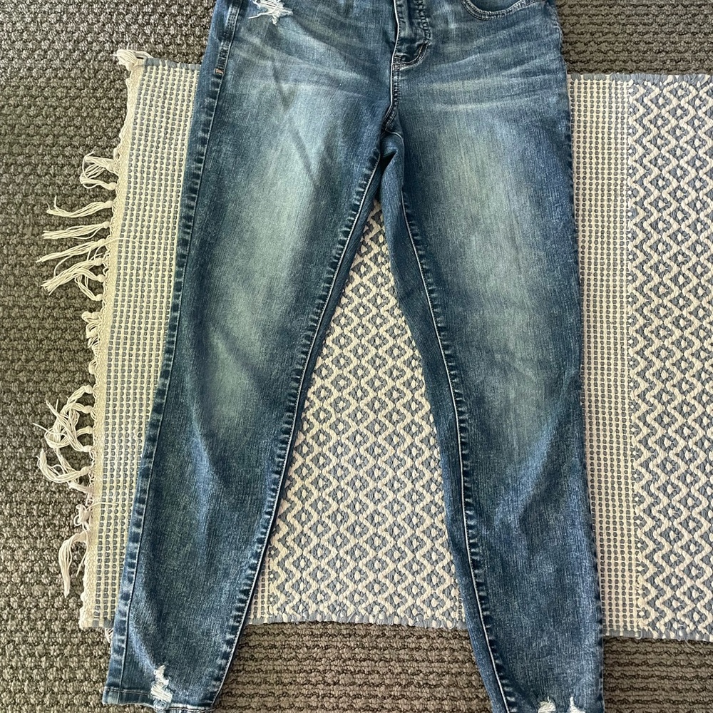 Maurices Dark Blue Skinny Jeans